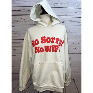 Madhappy Hooded‎ Sweatshirt Large Hoodie Pullover MH Rainbow Pride Sorry No Wifi